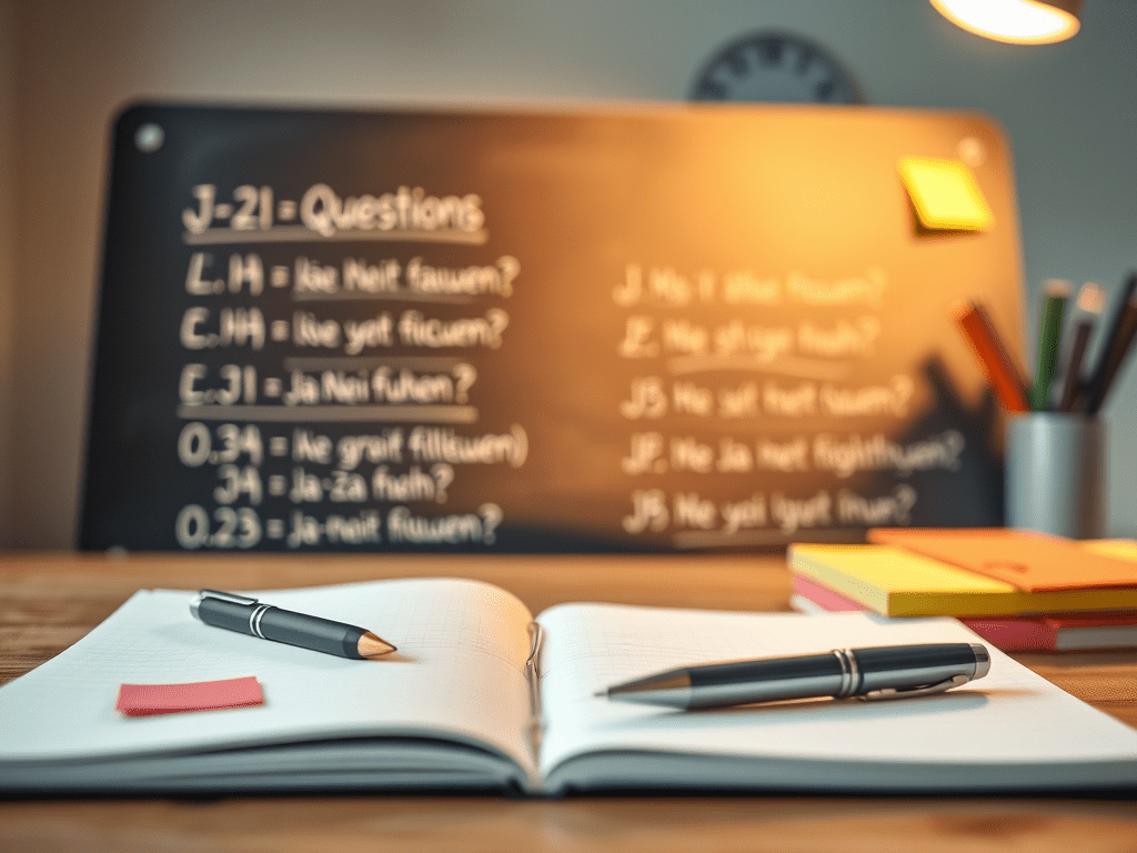 Ficha de ejercicios: Preguntas cerradas (Ja-/Nein-fragen) en&nbsp;alemán